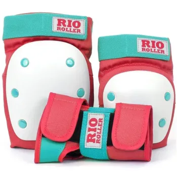 Захист для роликів Rio Roller Triple Pad Set Red-mint р. S