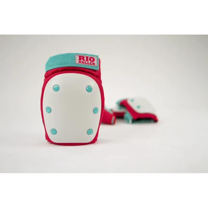 Захист для роликів Rio Roller Triple Pad Set Red-mint р. S