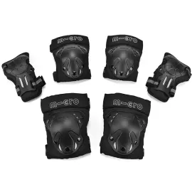Захист для роликів, самоката, скейта Micro Shock Black р. S