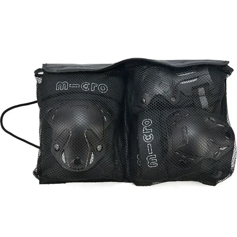 Захист для роликів, самоката, скейта Micro Shock Black р. S