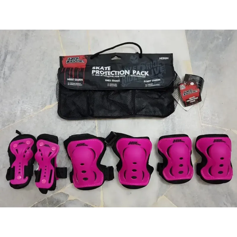 Захист для роликів та скейта No Fear Pink р. S