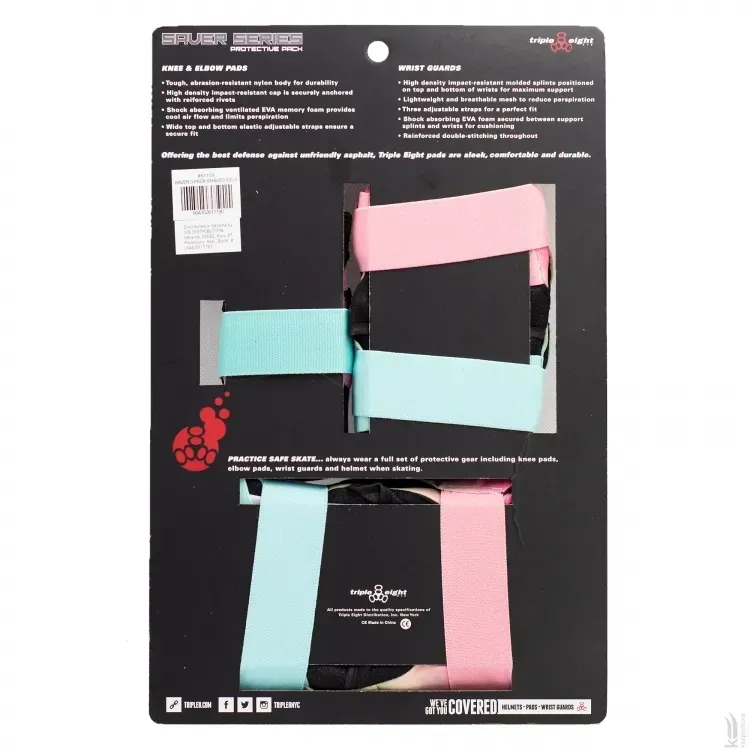 Захист для скейта, самоката Triple8 Saver Series 3-Pack р. M