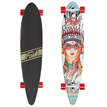 Лонгборд longboard Fish Skateboards