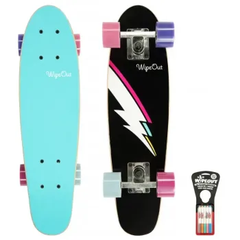 Пенні борд круізер Wipeout Skateboard Lighting Bolt