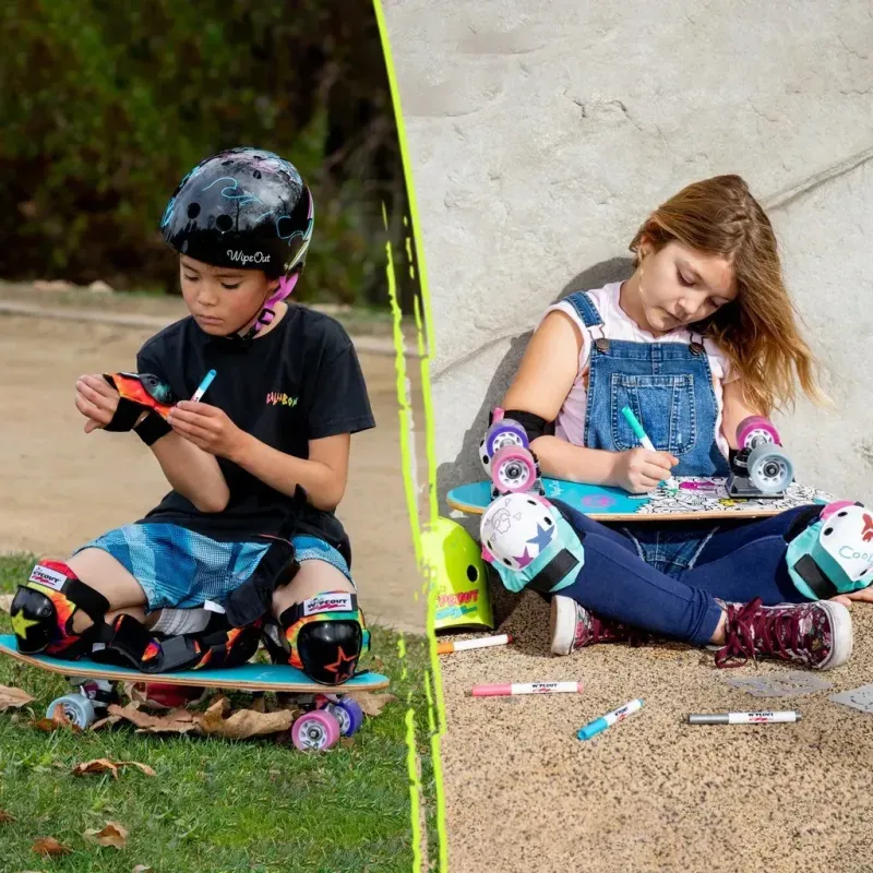 Пенні борд круізер Wipeout Skateboard Lighting Bolt