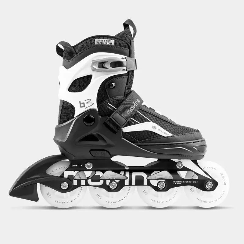 Ролики Movino Cruzer B3 Black/White розмір 34-37
