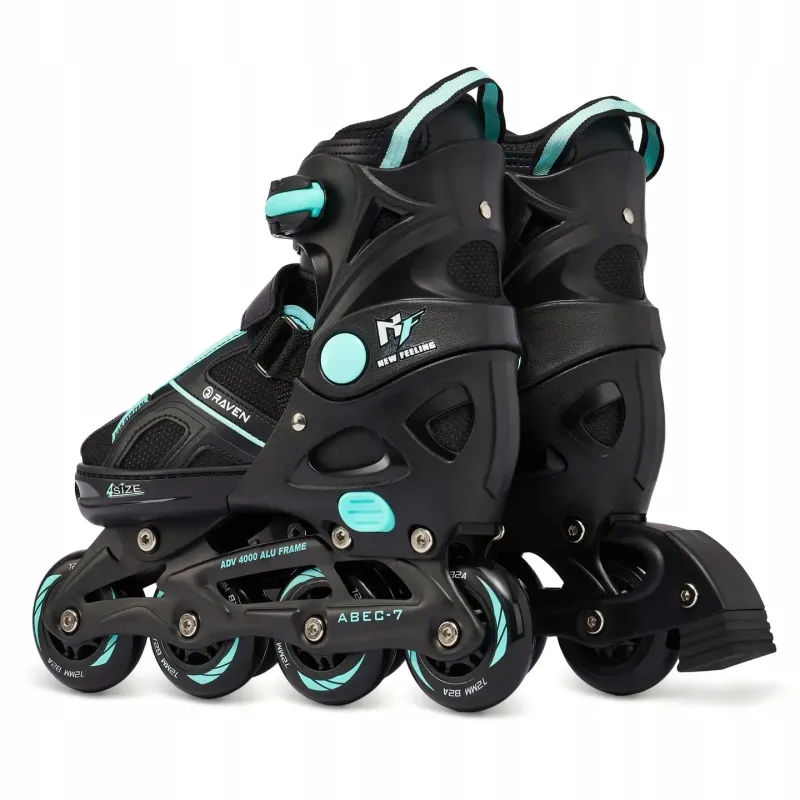 Ролики Raven Pulse Black/Cyan розмір 33-36