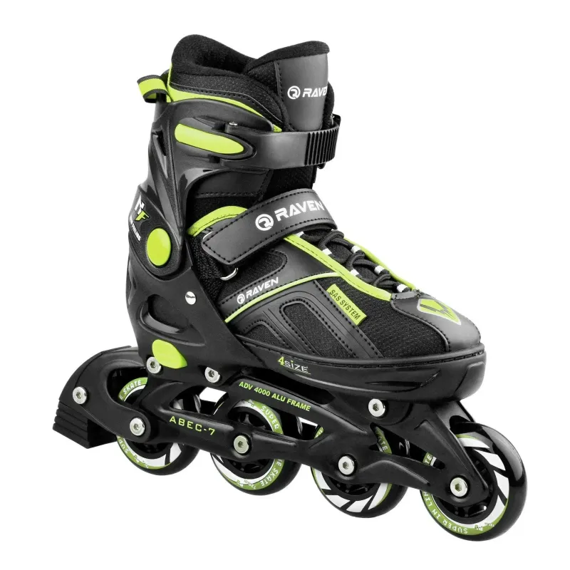Ролики Raven Pulse Black/Lemon розмір 33-36