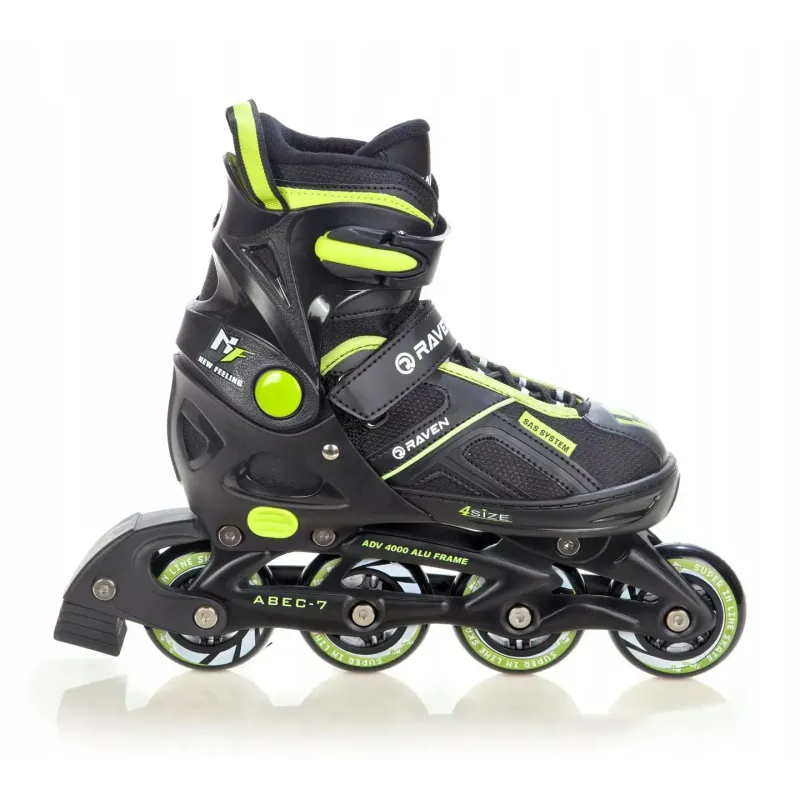 Ролики Raven Pulse Black/Lemon розмір 33-36