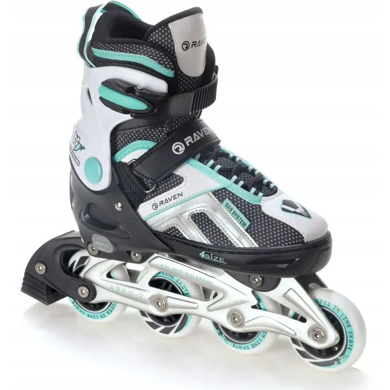 Ролики Raven Pulse Black/Mint розмір 37-40