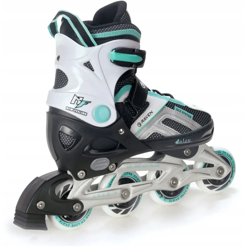 Ролики Raven Pulse Black/Mint розмір 37-40