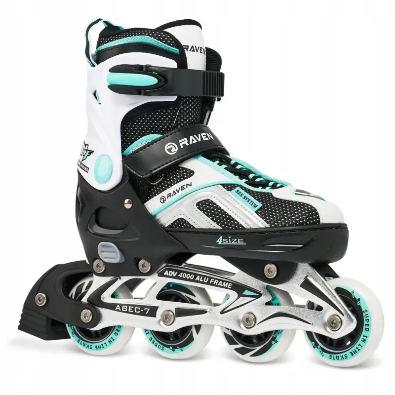 Ролики Raven Pulse Black/Mint розмір 37-40