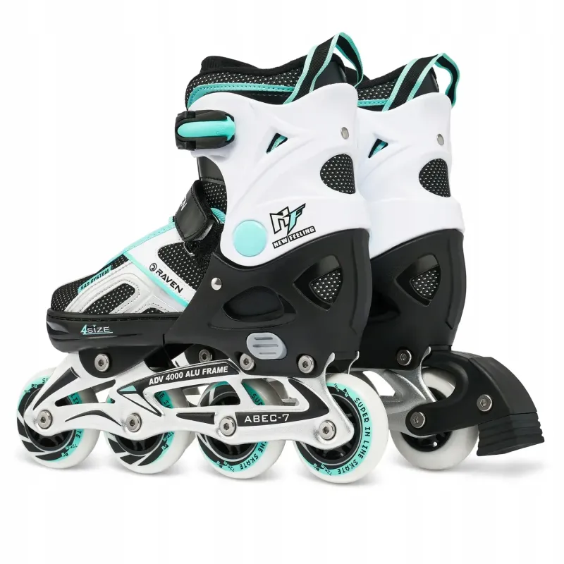 Ролики Raven Pulse Black/Mint розмір 37-40