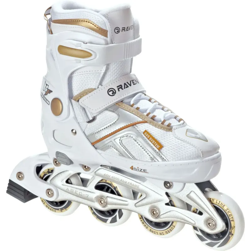 Ролики Raven Pulse White/Gold розмір 37-40