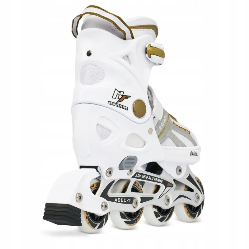 Ролики Raven Pulse White/Gold розмір 37-40