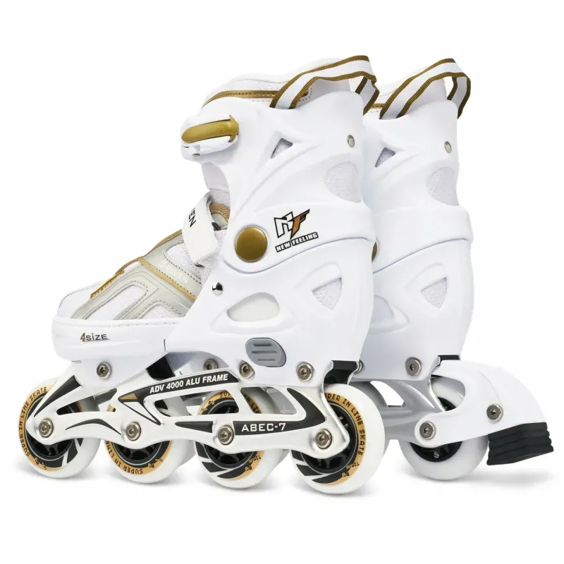 Ролики Raven Pulse White/Gold розмір 37-40