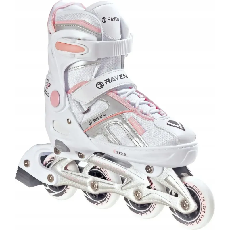 Ролики Raven Pulse White/Pink розмір 33-36