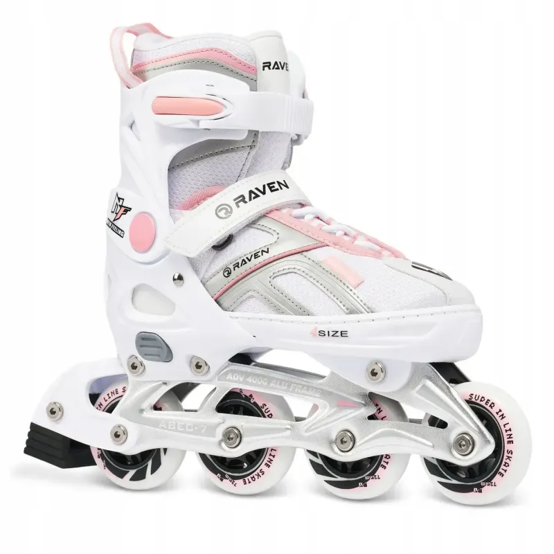 Ролики Raven Pulse White/Pink розмір 33-36