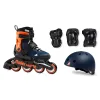 Ролики дитячі Rollerblade Cube 2020 комплект з захистом Orange 28-32 р