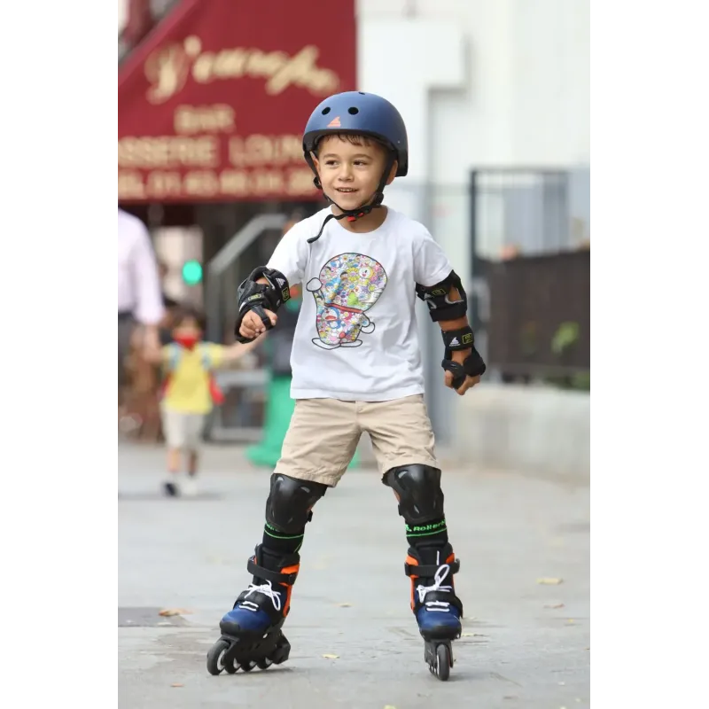 Ролики дитячі Rollerblade Cube 2020 комплект з захистом Orange 28-32 р
