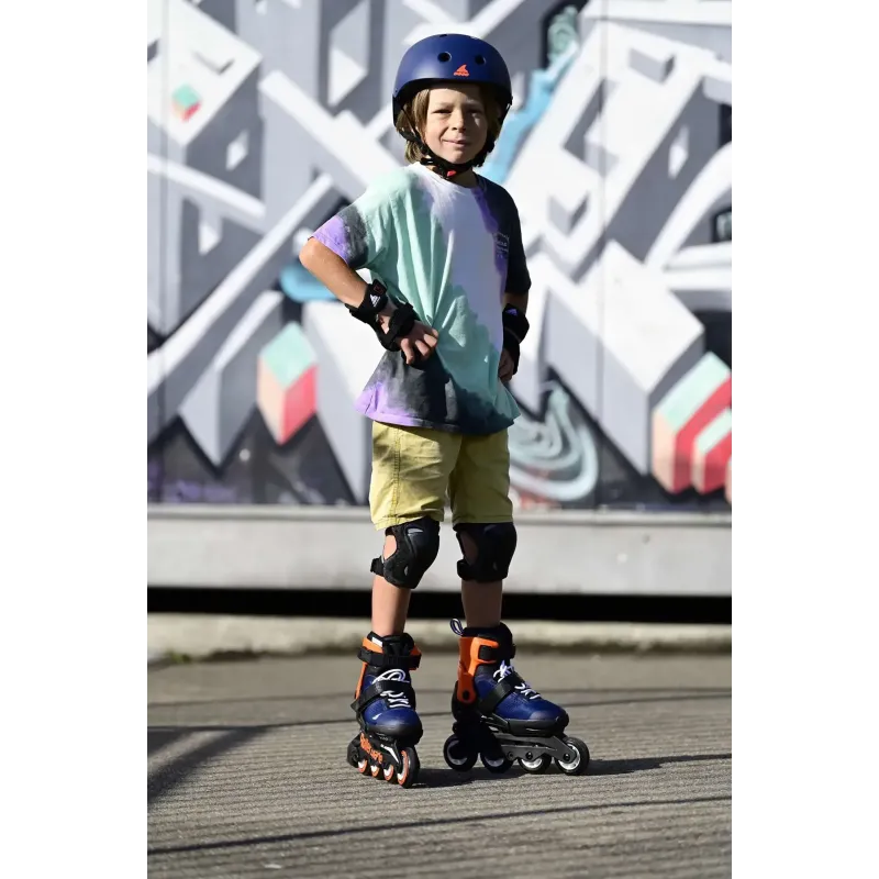 Ролики дитячі Rollerblade Cube 2020 комплект з захистом Orange 28-32 р