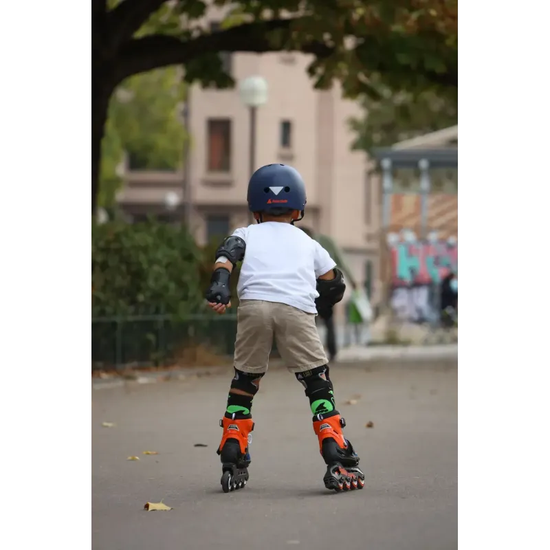 Ролики дитячі Rollerblade Cube 2020 комплект з захистом Orange 28-32 р