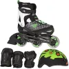 Ролики дитячі Rollerblade Spitfire Cube комплект з захистом Green 29-34 р