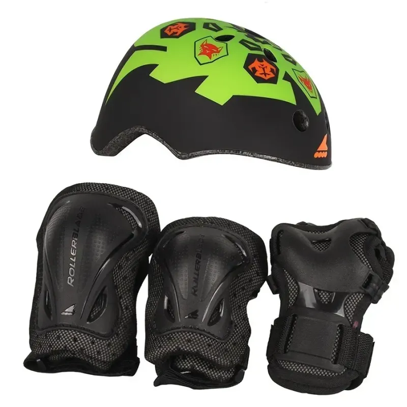 Ролики дитячі Rollerblade Spitfire Cube комплект з захистом Green 29-34 р