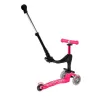 Самокат 5в1 з батьківською ручкою Micro Mini 3in1 Deluxe Plus Рожевий