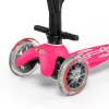 Самокат 5в1 з батьківською ручкою Micro Mini 3in1 Deluxe Plus Рожевий