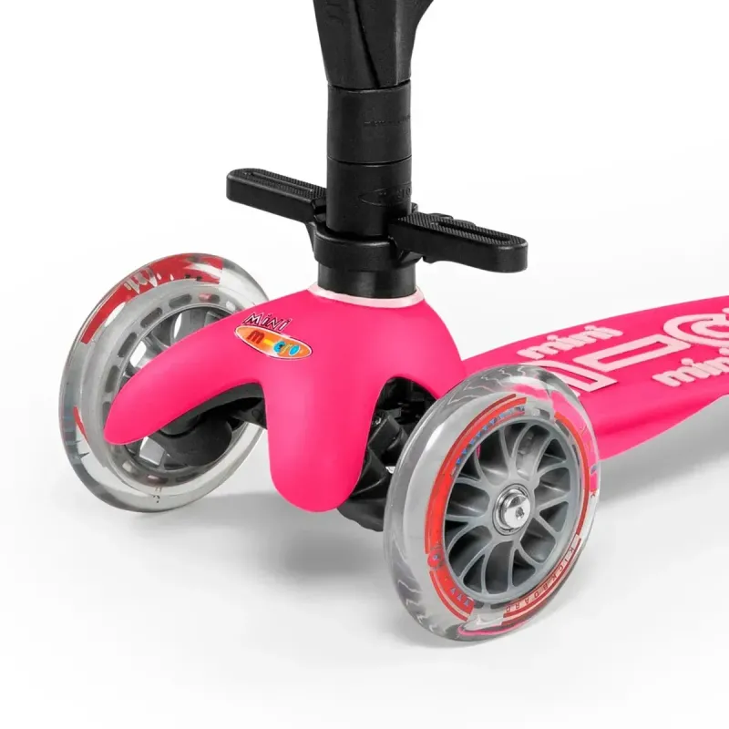 Самокат 5в1 з батьківською ручкою Micro Mini 3in1 Deluxe Plus Рожевий