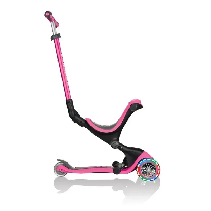 Самокат дитячий 3в1 Globber GO-UP Deluxe Lights Pink