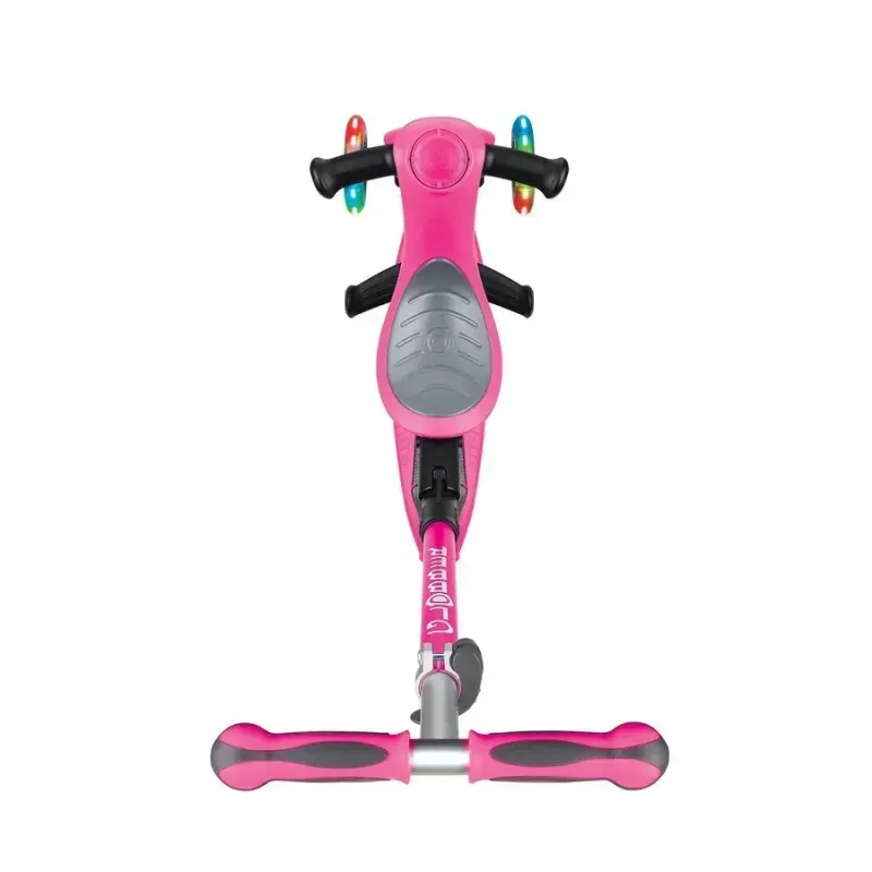 Самокат дитячий 3в1 Globber GO-UP Deluxe Lights Pink