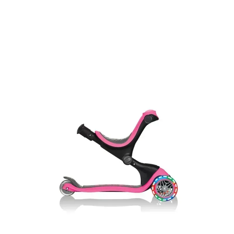Самокат дитячий 3в1 Globber GO-UP Deluxe Lights Pink