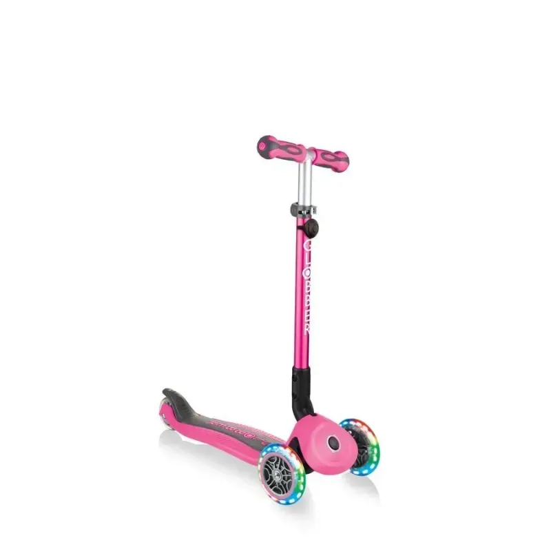 Самокат дитячий 3в1 Globber GO-UP Deluxe Lights Pink