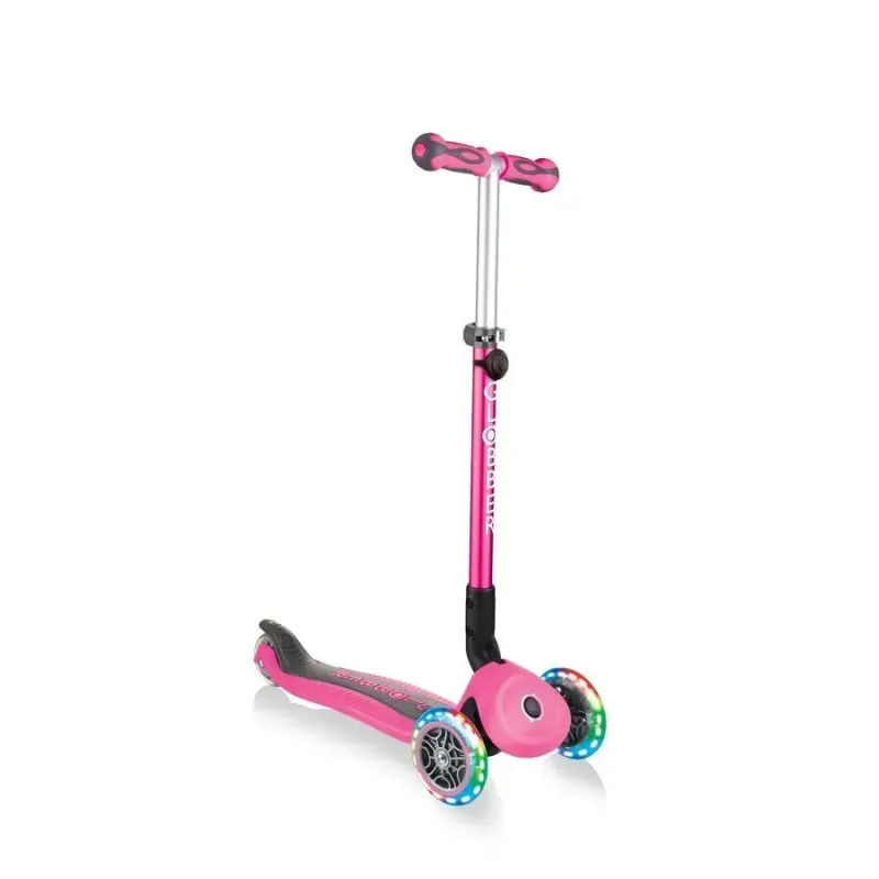 Самокат дитячий 3в1 Globber GO-UP Deluxe Lights Pink