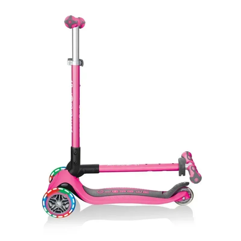 Самокат дитячий 3в1 Globber GO-UP Deluxe Lights Pink