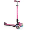 Самокат дитячий Globber Elite Deluxe Lights Pink