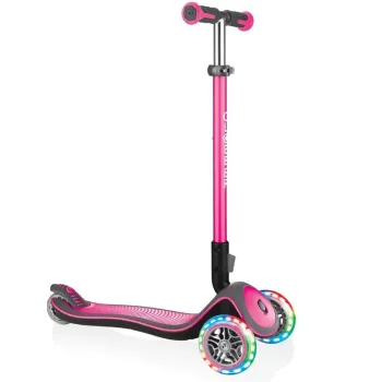 Самокат дитячий Globber Elite Deluxe Lights Pink