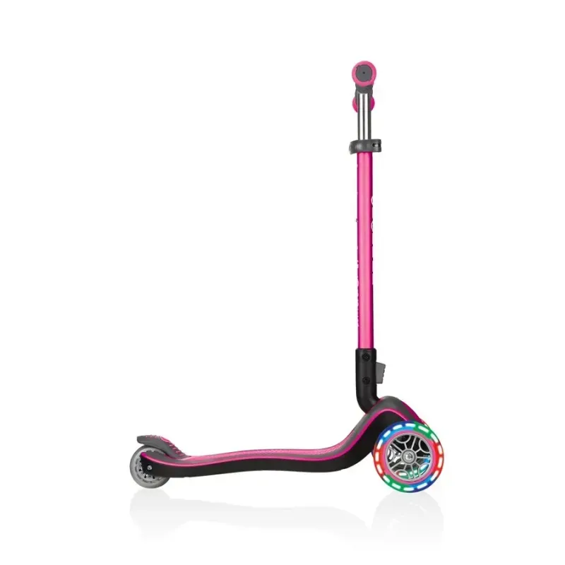 Самокат дитячий Globber Elite Deluxe Lights Pink