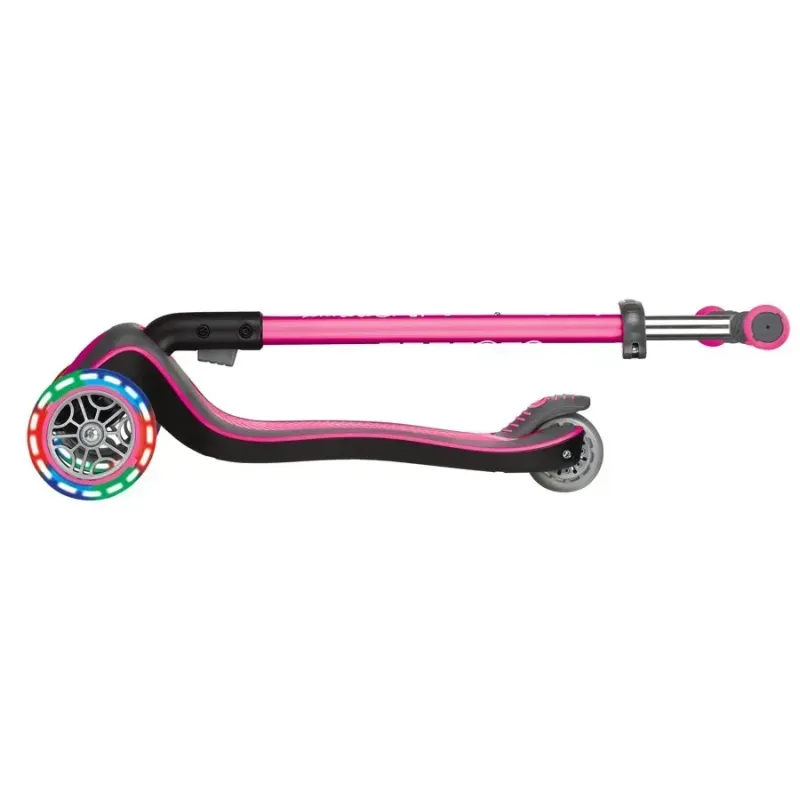 Самокат дитячий Globber Elite Deluxe Lights Pink