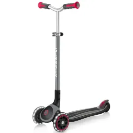 Самокат дитячий Globber Master Lights Black-Red
