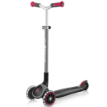 Самокат дитячий Globber Master Lights Black-Red
