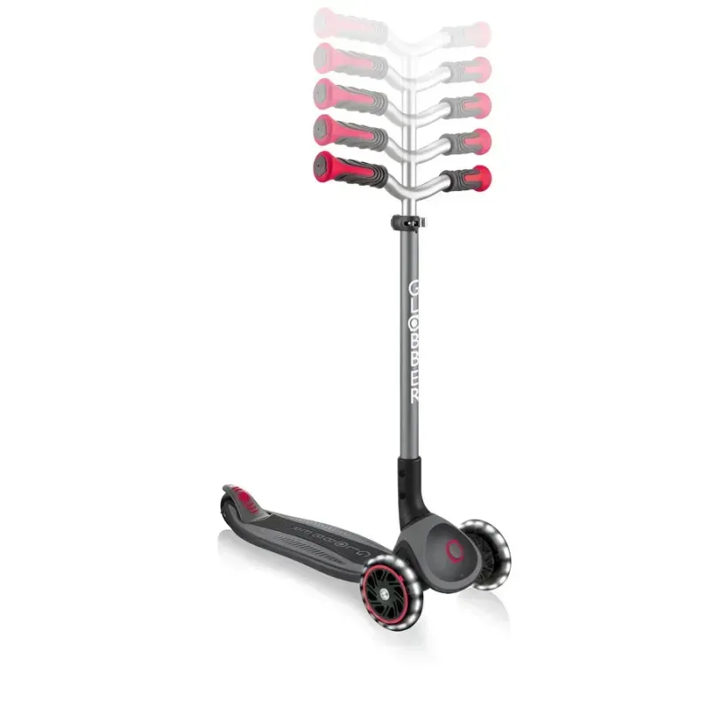 Самокат дитячий Globber Master Lights Black-Red
