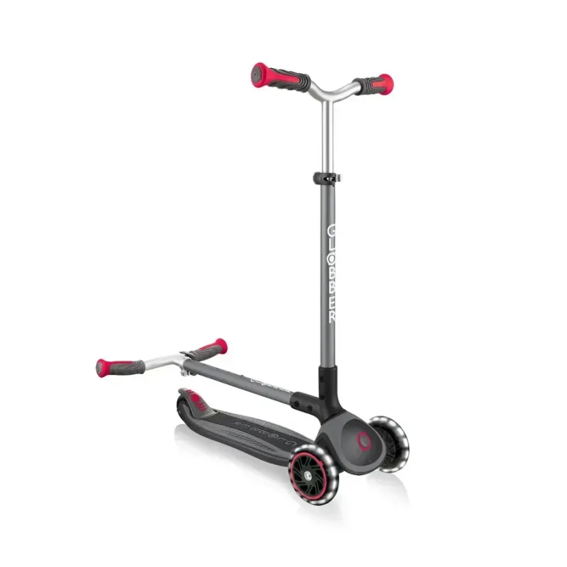 Самокат дитячий Globber Master Lights Black-Red