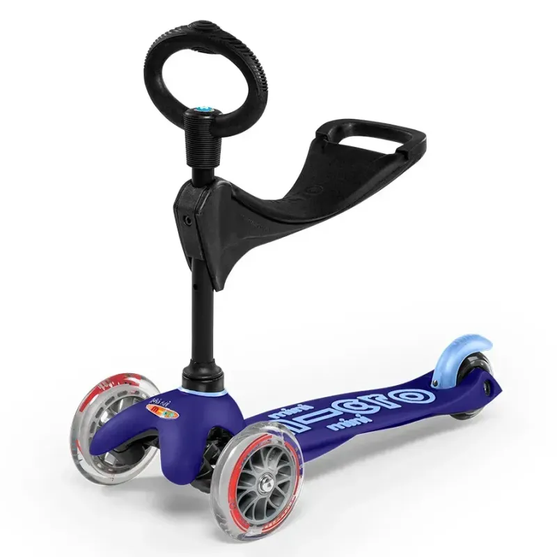 Самокат для малюків 3в1 з сидінням Micro Mini 3in1 Deluxe Синій