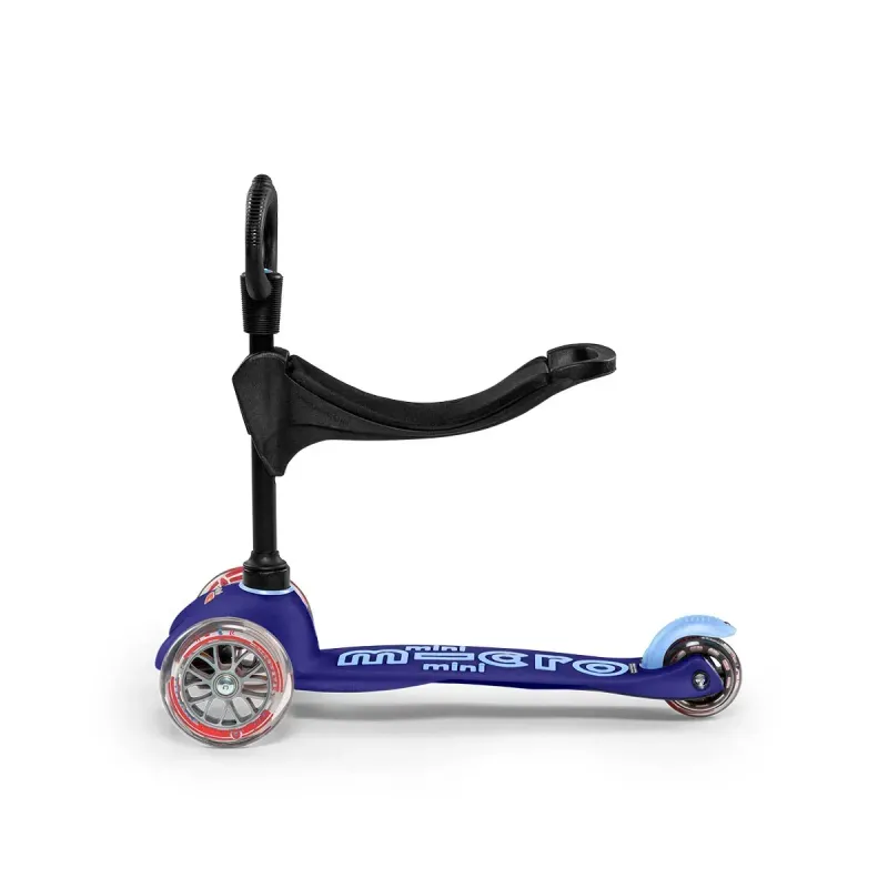 Самокат для малюків 3в1 з сидінням Micro Mini 3in1 Deluxe Синій