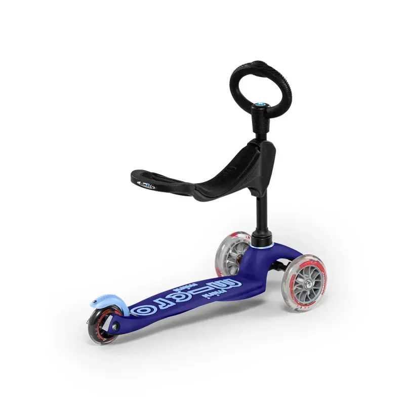 Самокат для малюків 3в1 з сидінням Micro Mini 3in1 Deluxe Синій