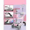 Самокат для малюків 5в1 з бортиком ручкою сидінням Pink