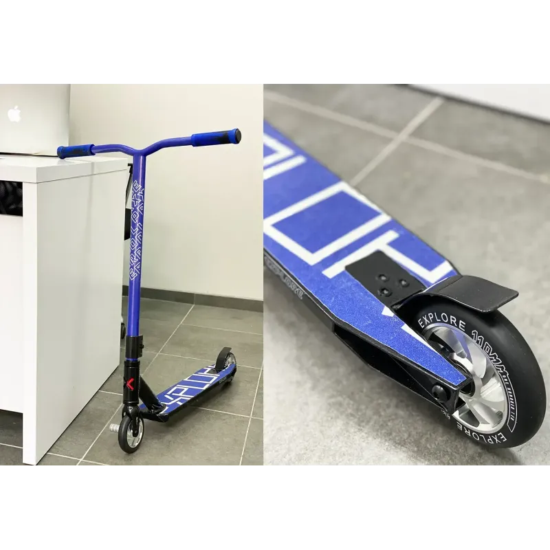 Самокат трюковий Explore Cross Iron Blue 110 мм